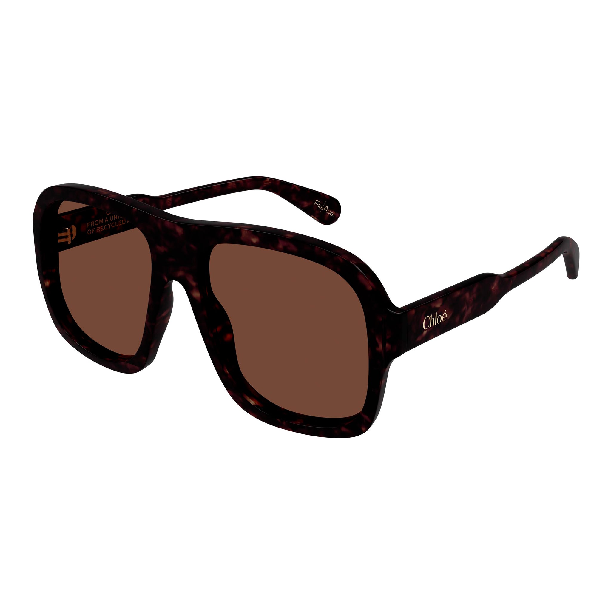 Chloe Ch0331s Havana Female Aviator Sunglasses | Eyewear Index