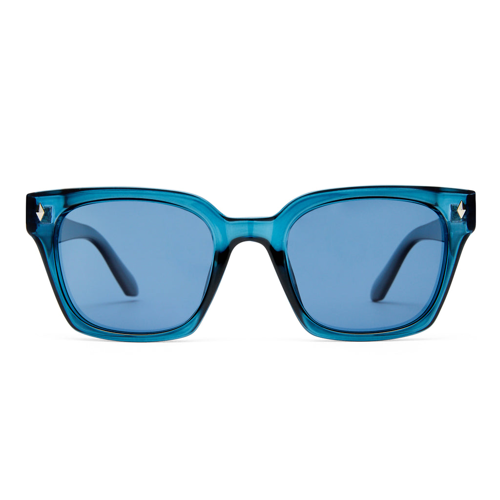 Cancer Council Kingscliff Navy Uni-Sex D-Frame Sunglasses | Eyewear Index