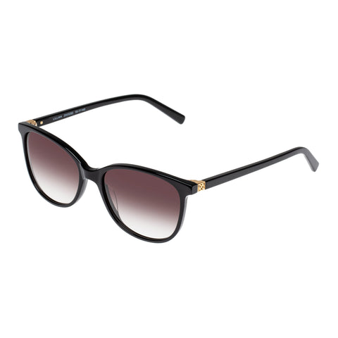 Oroton Lillian 55 Black Female D-Frame Sunglasses | Eyewear Index