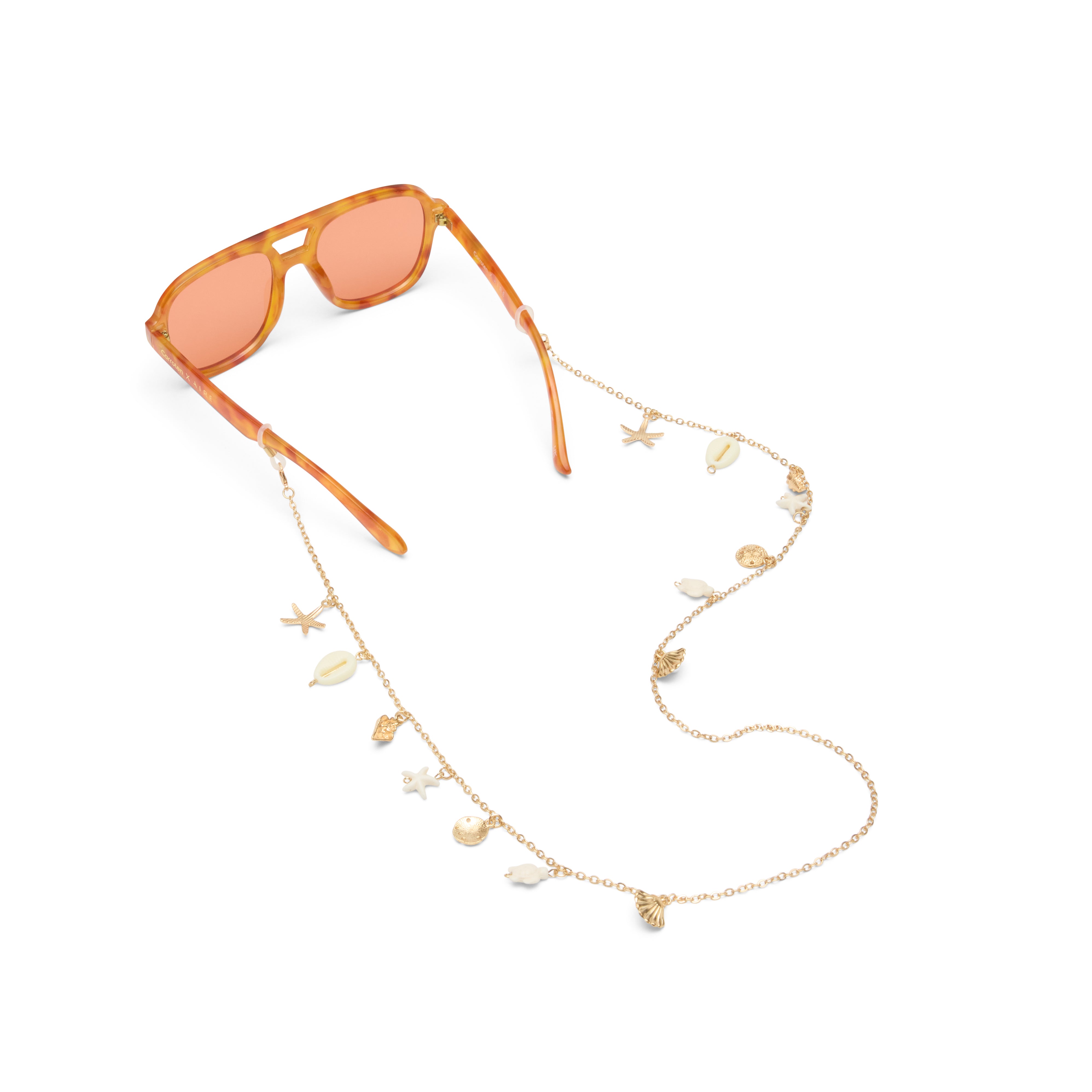 Aire Aire Neck Chain Coastline Neck Chain Gold Female Oval Accessories | Eyewear Index