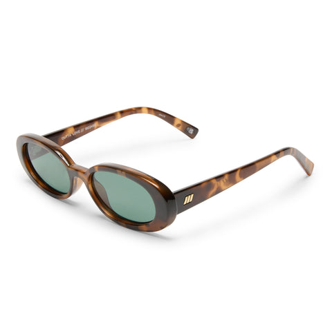 Le Specs Outta Love Tort Uni-Sex Oval Sunglasses | Eyewear Index