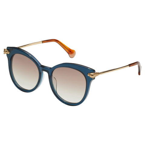 Camilla The Extras Ink Vintage Tort Female Round Sunglasses | Eyewear Index