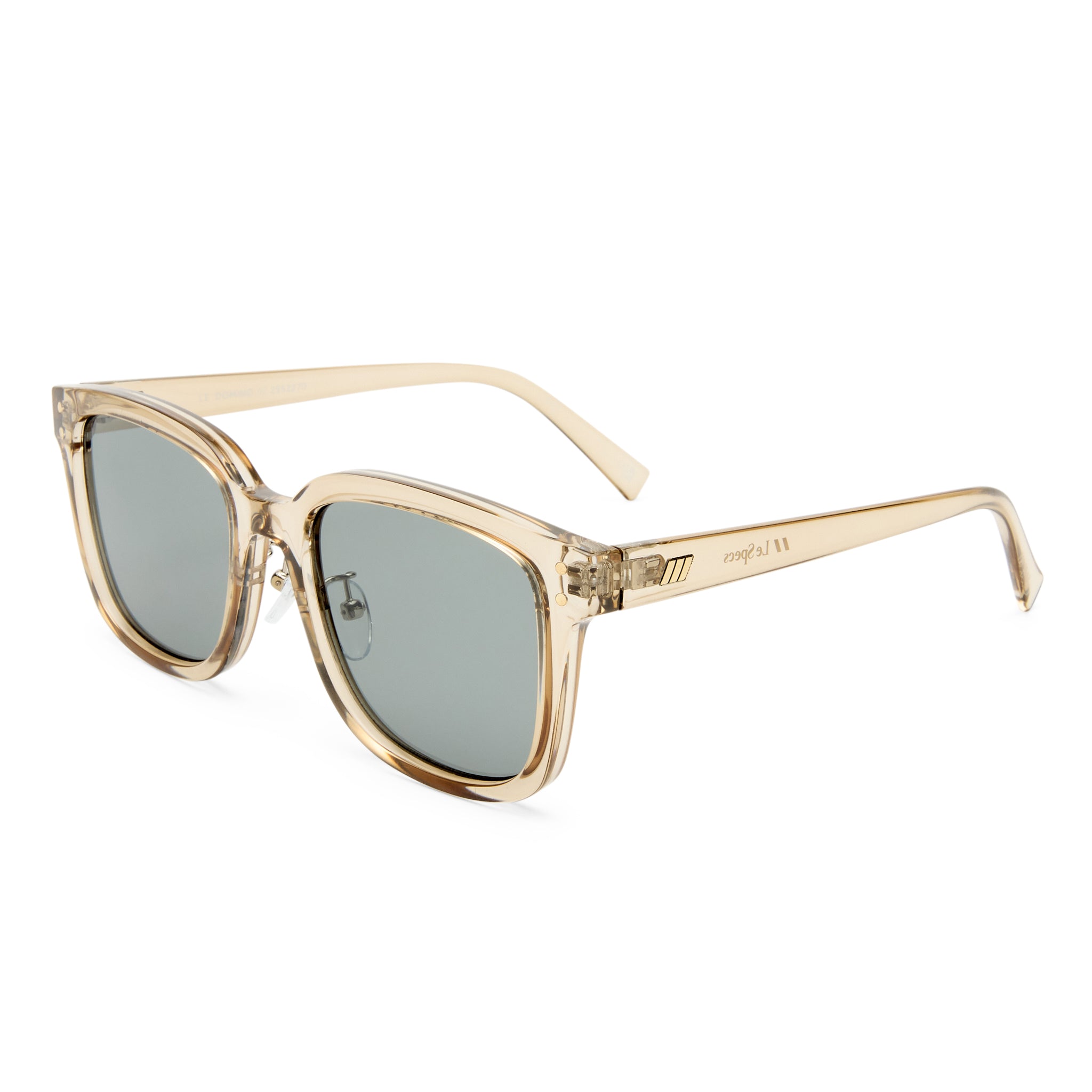 Le Specs Le Domino + Green Tea Female Square Sunglasses | Eyewear