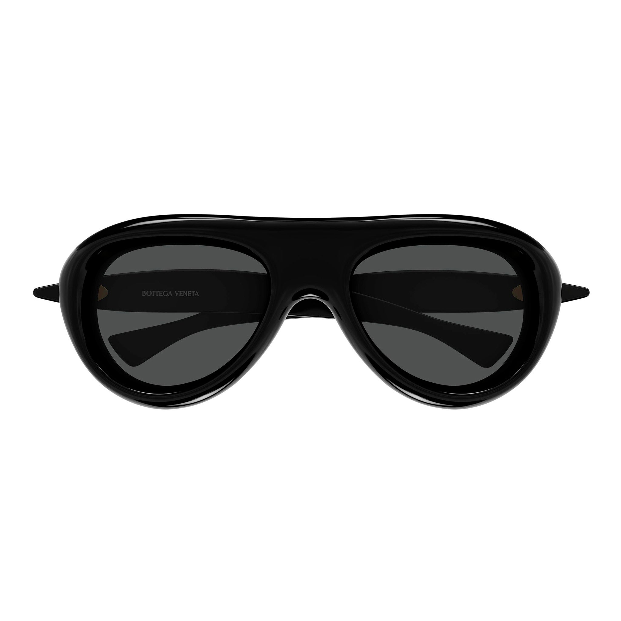 Bottega Veneta Bv1483s Black Uni-Sex Round Sunglasses | Eyewear Index