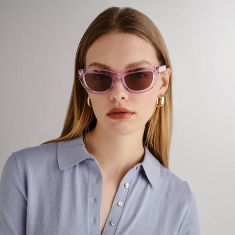 Gucci Gg1521s Violet Female Cat-Eye Sunglasses | Eyewear Index