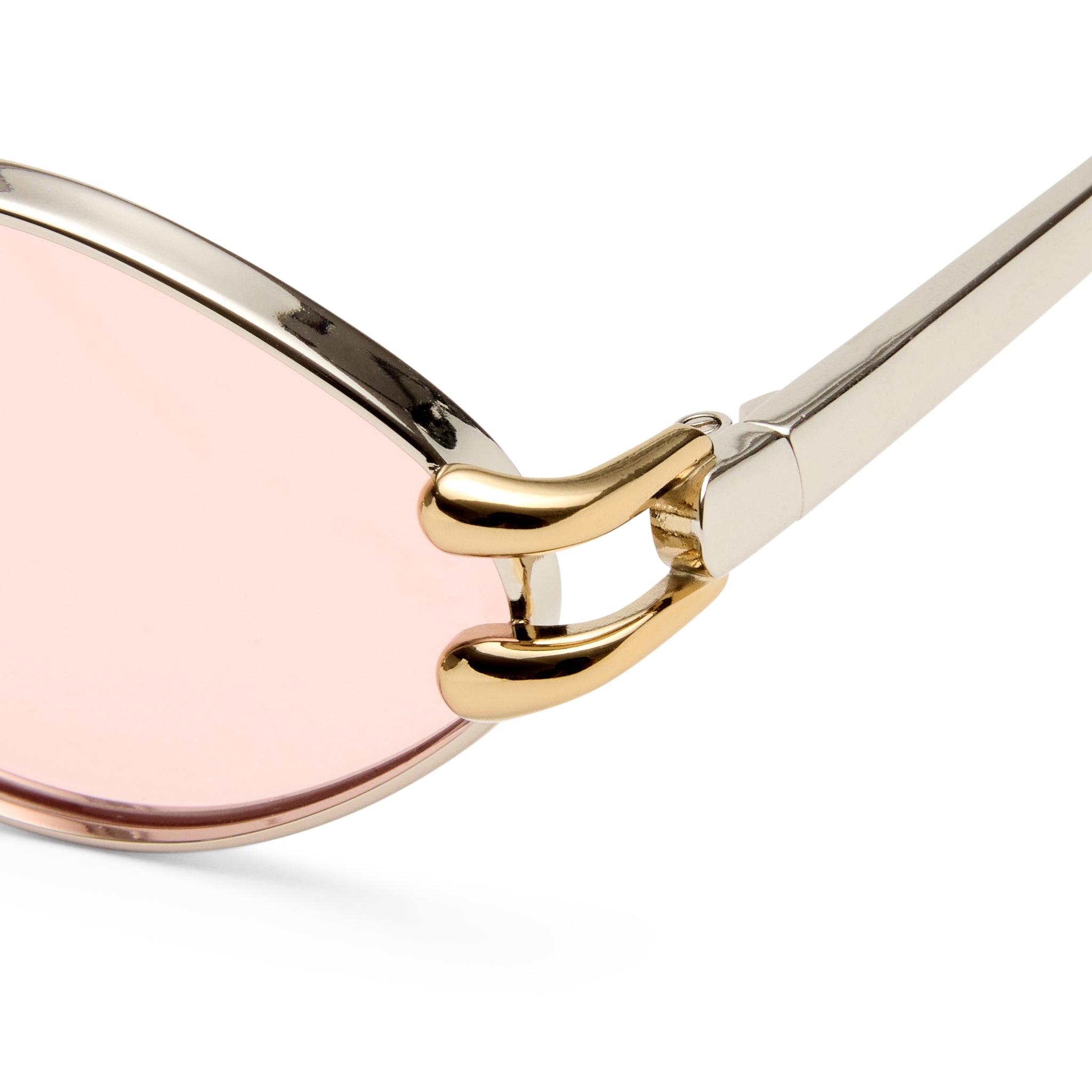Le Specs Numero Quince Silver Gold Female Oval Sunglasses | Eyewear Index
