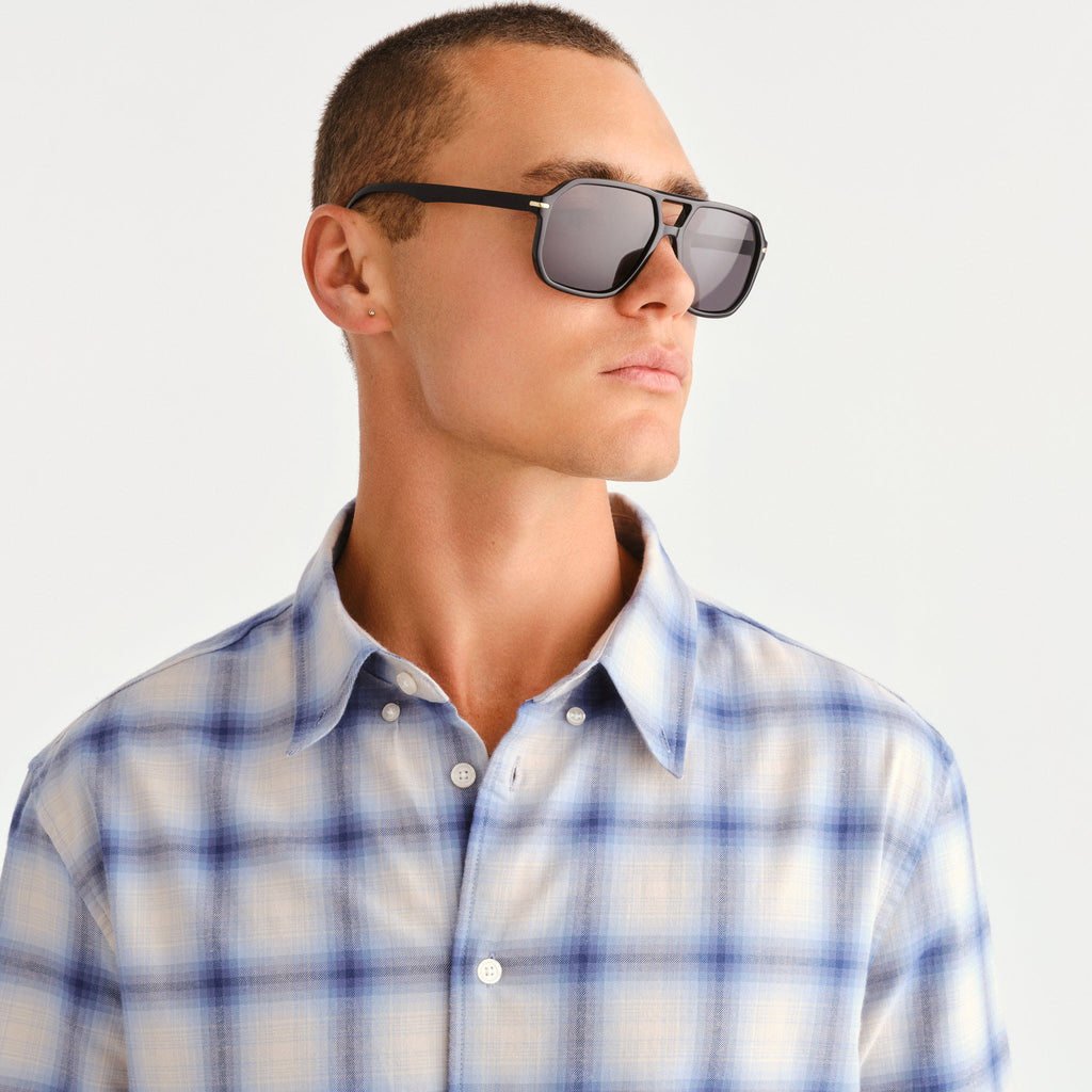 Cancer Council Jensen Black Uni-Sex Aviator Sunglasses | Eyewear Index