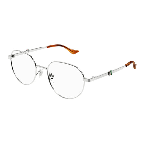 Gucci Gg1496o Silver Male Round Optical Frames | Eyewear Index