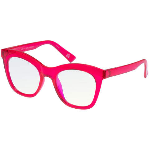 The Book Club Harlots Bed Magenta Female Cat-Eye Readers | Eyewear Index