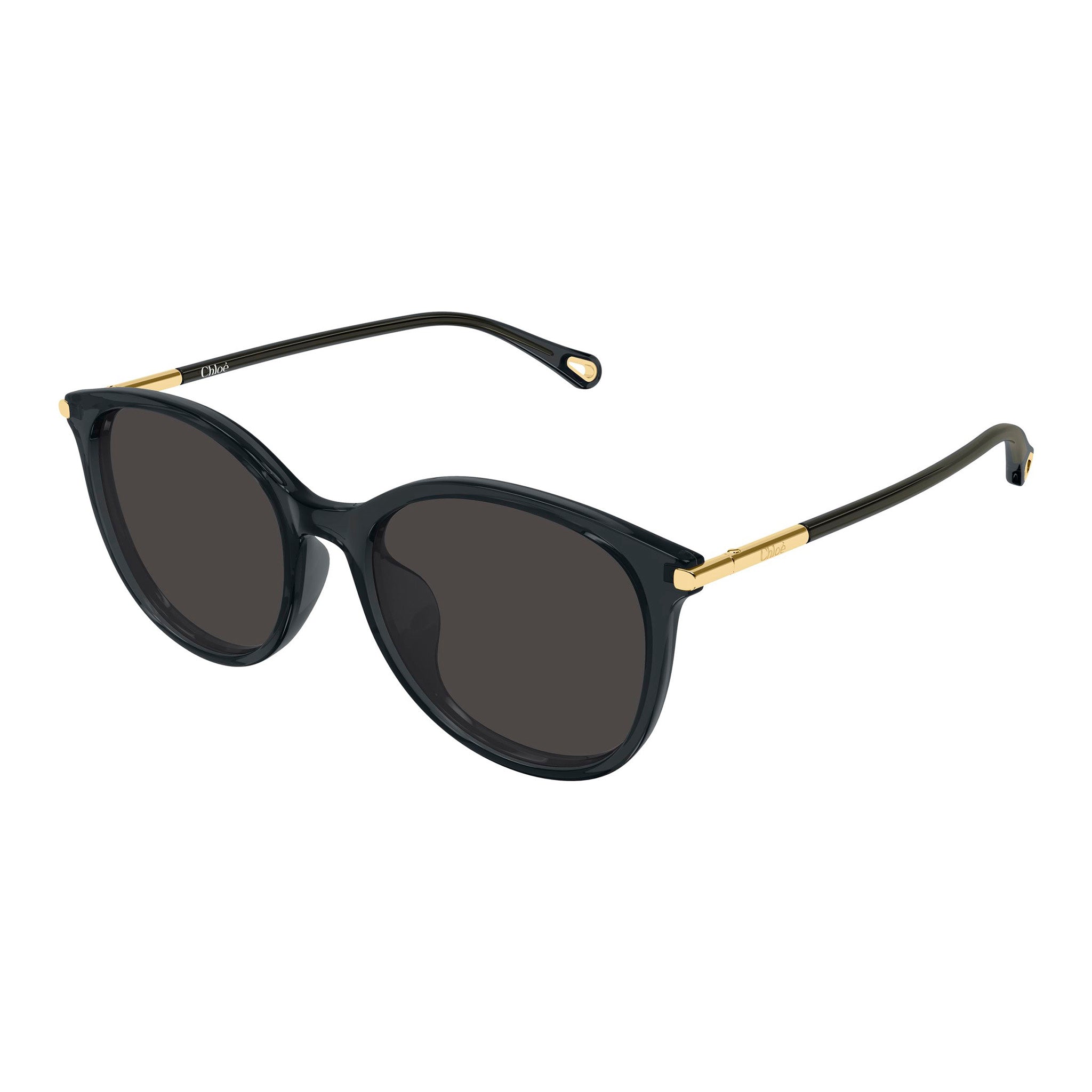 Chloe Ch0397sk Grey Female Round Sunglasses | Eyewear Index