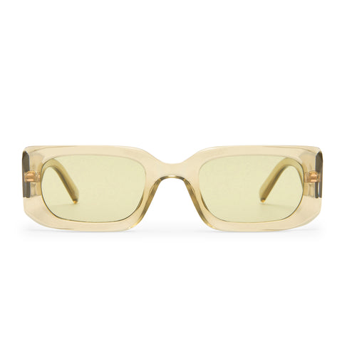 Le Specs Rippled Rebel Olive Leaf Uni-Sex Rectangle Sunglasses | Eyewear Index