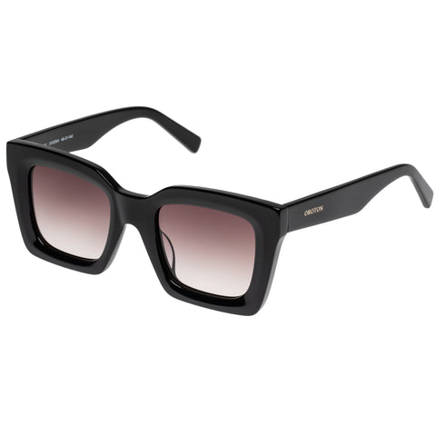 Oroton Reese Black Female Square Sunglasses | Eyewear Index