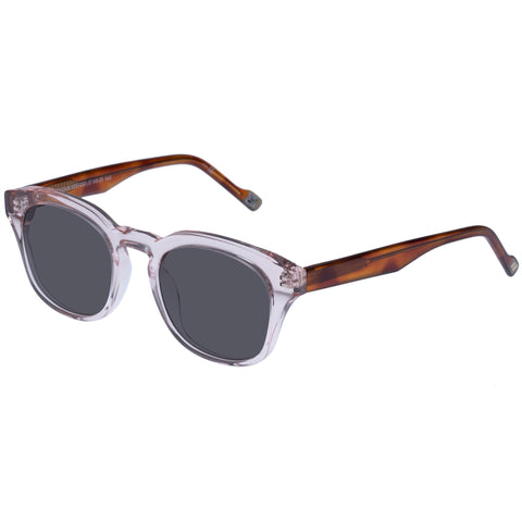 Le Specs Trentadue Sand Vintage Tort Uni-Sex Round Sunglasses | Eyewear Index