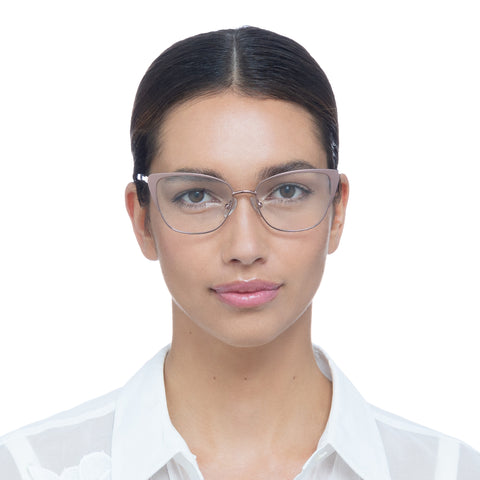 Oroton Brooke Rose Gold Female Cat-Eye Optical Frames | Eyewear Index