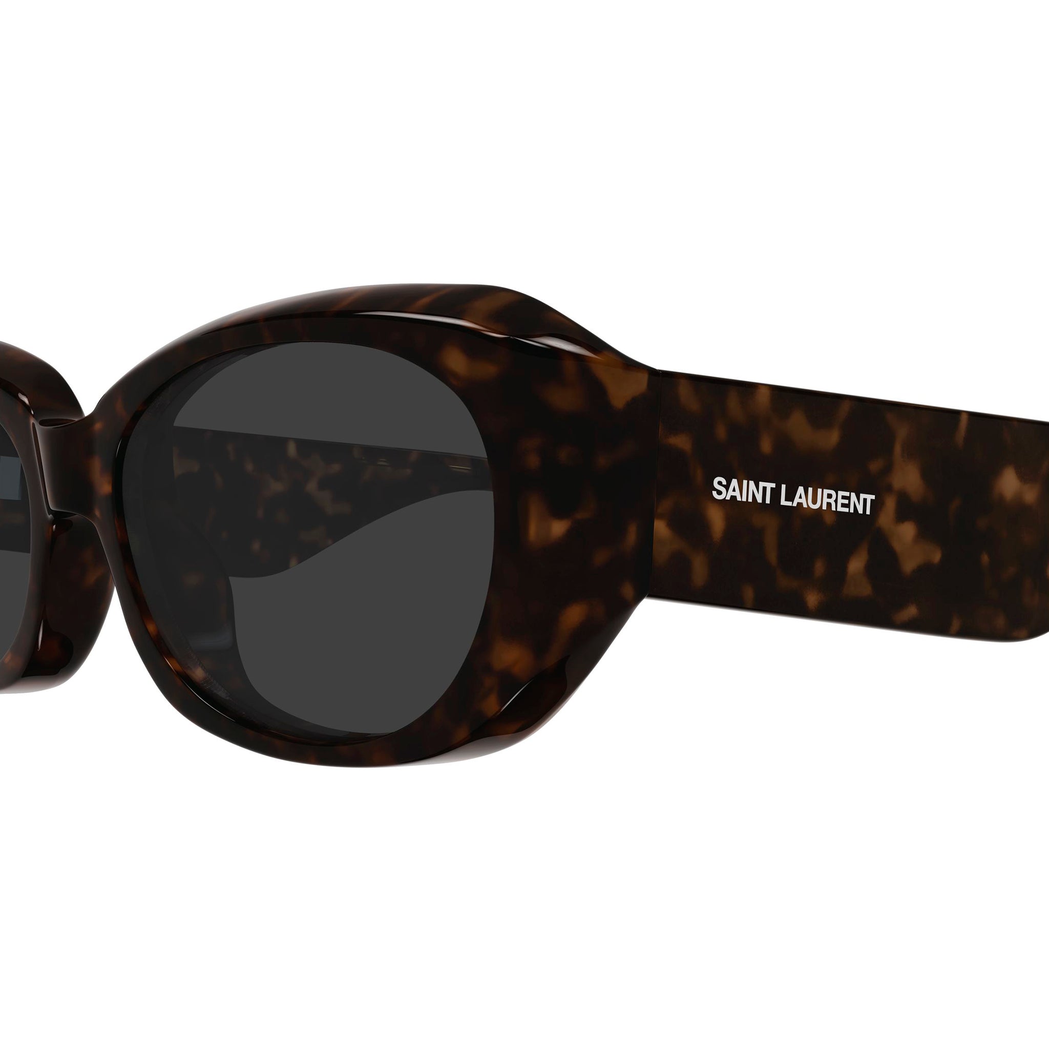 Saint Laurent Sl868f Havana Female Round Sunglasses | Eyewear Index