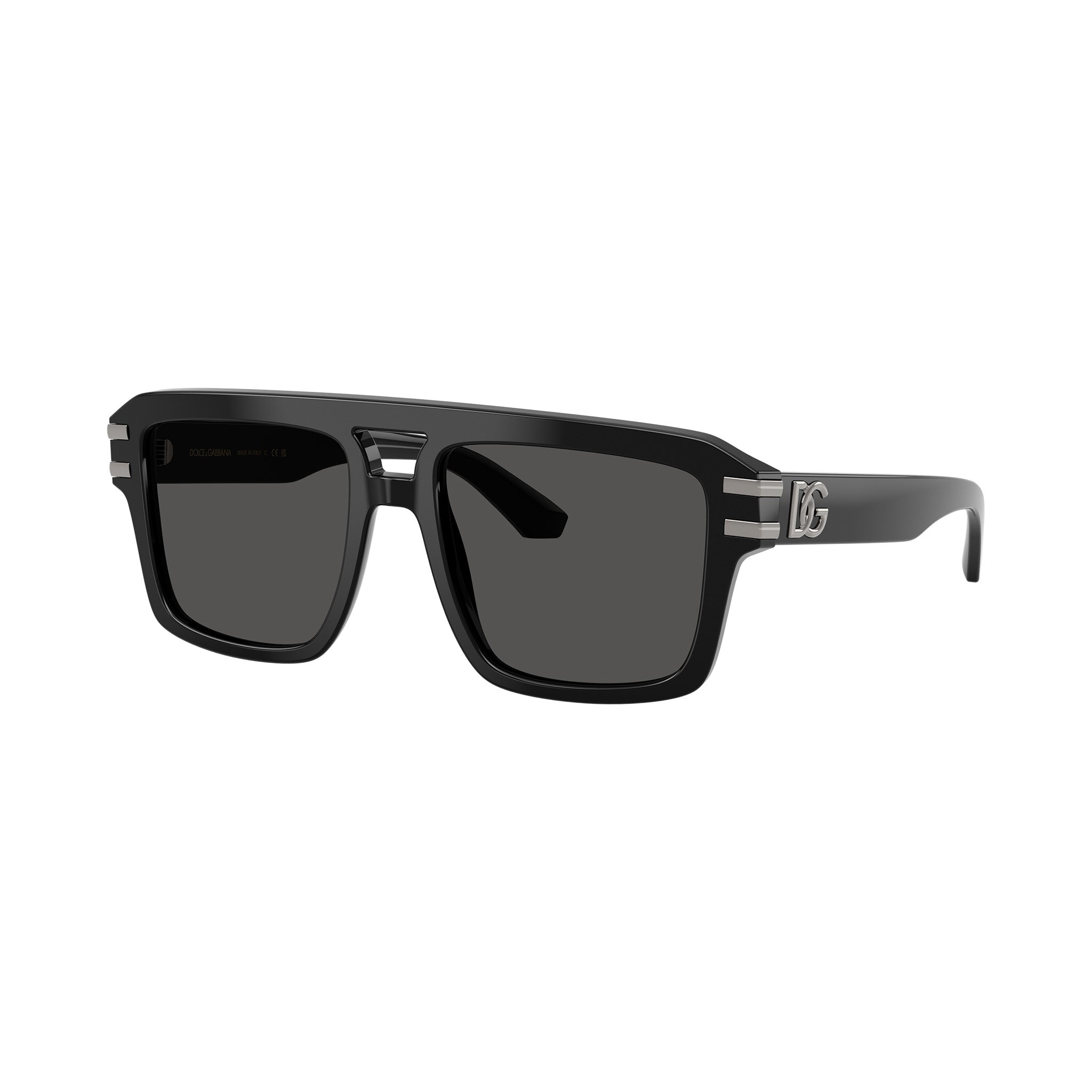 Dolce Gabbana Dg4562 50187 54 Black Uni-Sex Aviator Sunglasses | Eyewear Index