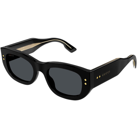 Gucci Gg1215s Black Female Rectangle Sunglasses | Eyewear Index