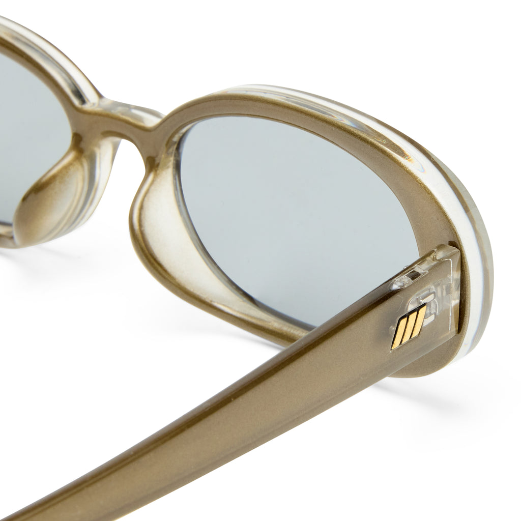 Le Specs Outta Love + Olive Pearl Female Oval Sunglasses | Eyewear Index