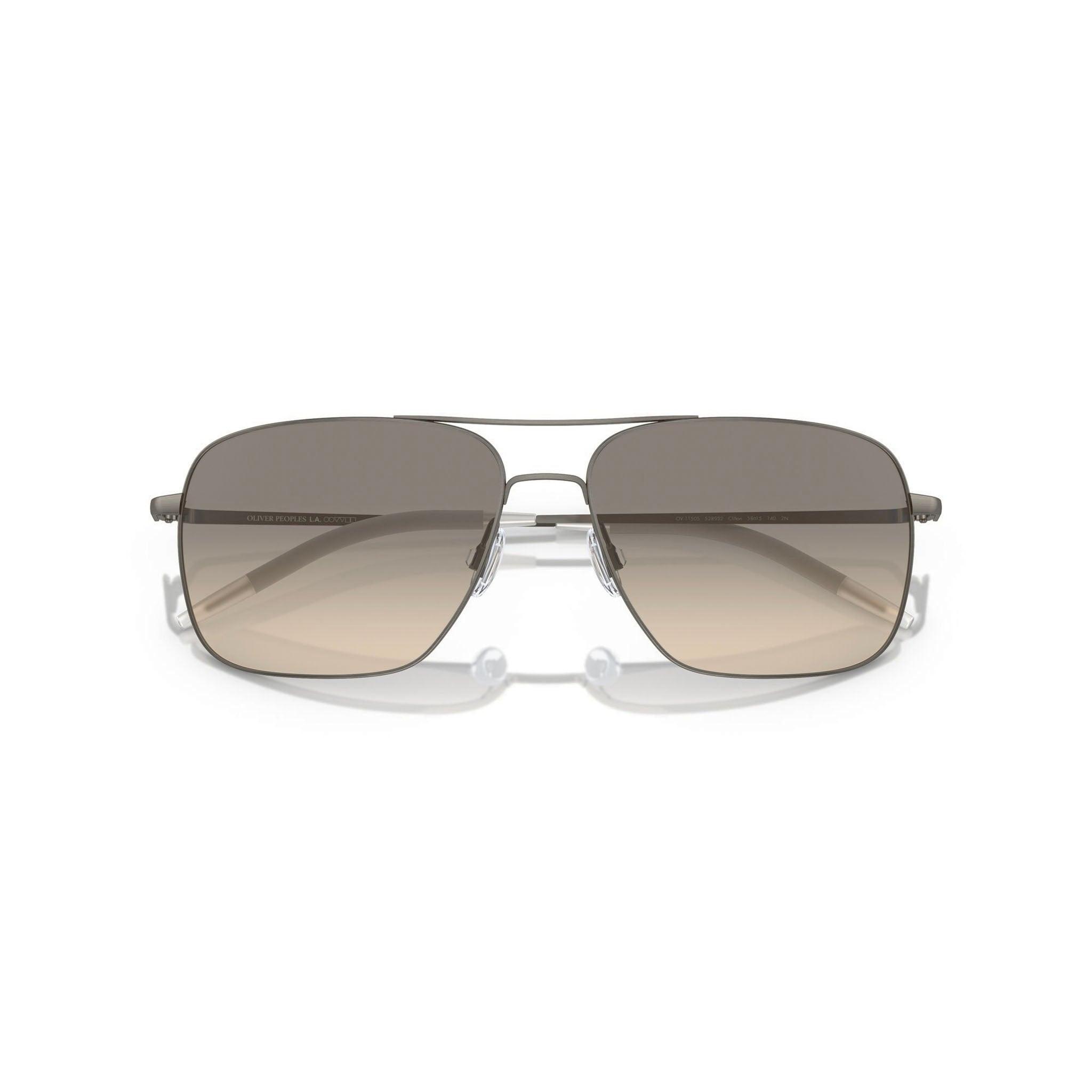 Oliver Peoples 1150s 528932 Clifton Antique Pewter Male Rectangle Sunglasses | Eyewear Index