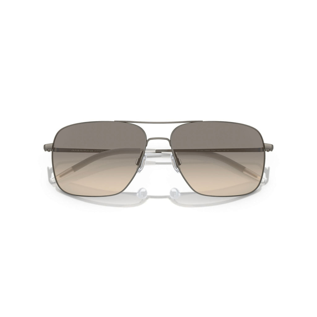 Oliver Peoples 1150s 528932 Clifton Antique Pewter Male Rectangle Sunglasses | Eyewear Index