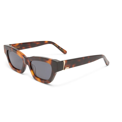 Luv Lou The Carmel Tort Female Cat-Eye Sunglasses | Eyewear Index