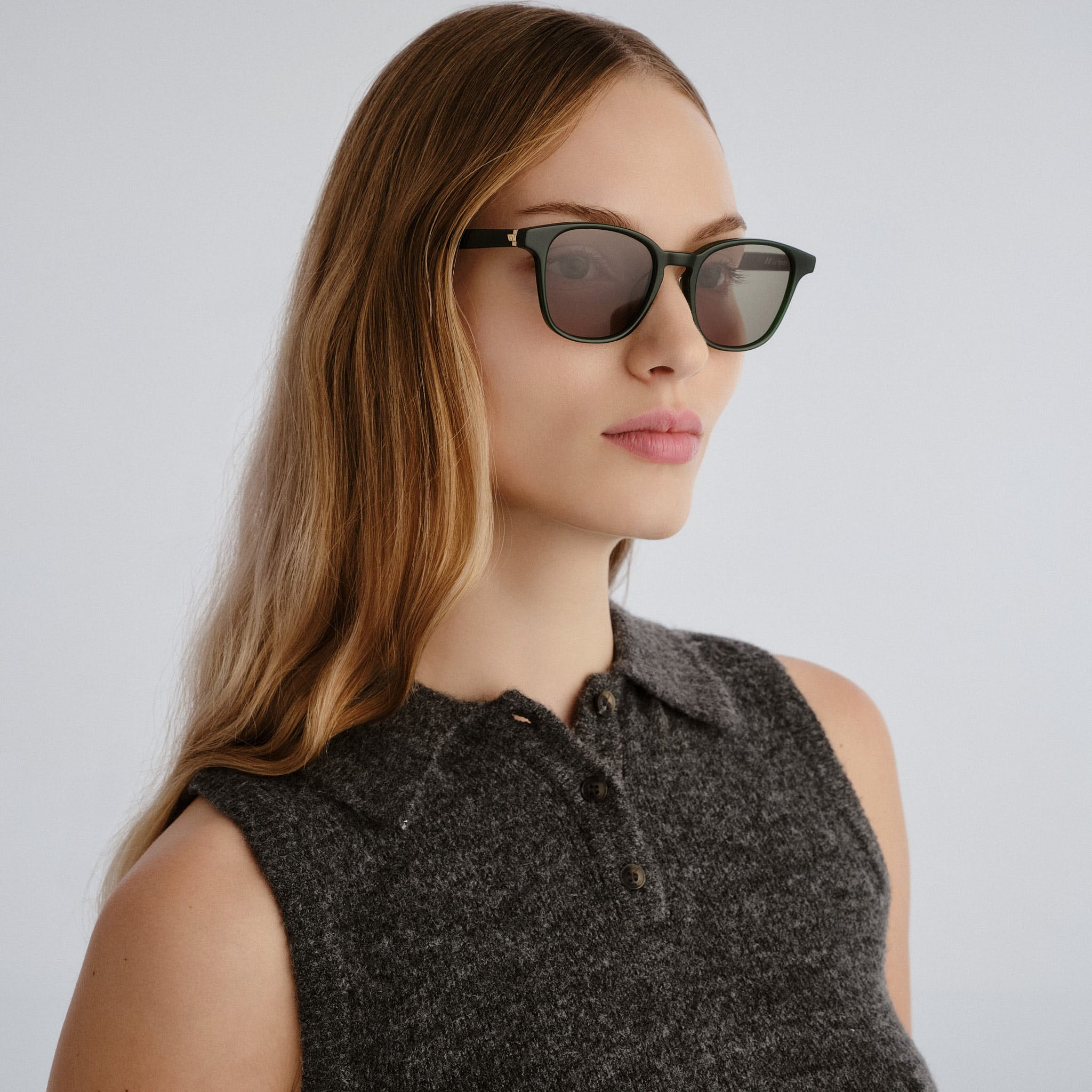 Le Specs Spectral 52 Deep Green Uni-Sex Round Sunglasses | Eyewear Index