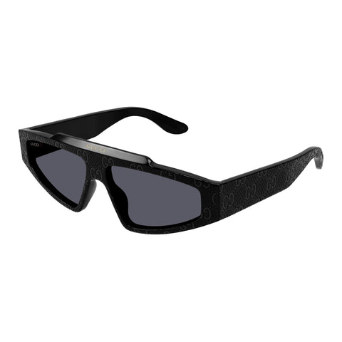 Gucci Gg1591s Black Male Rectangle Sunglasses | Eyewear Index