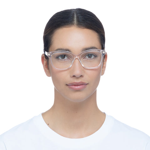 Gucci Gg0566on Pink Female Rectangle Optical Frames | Eyewear Index