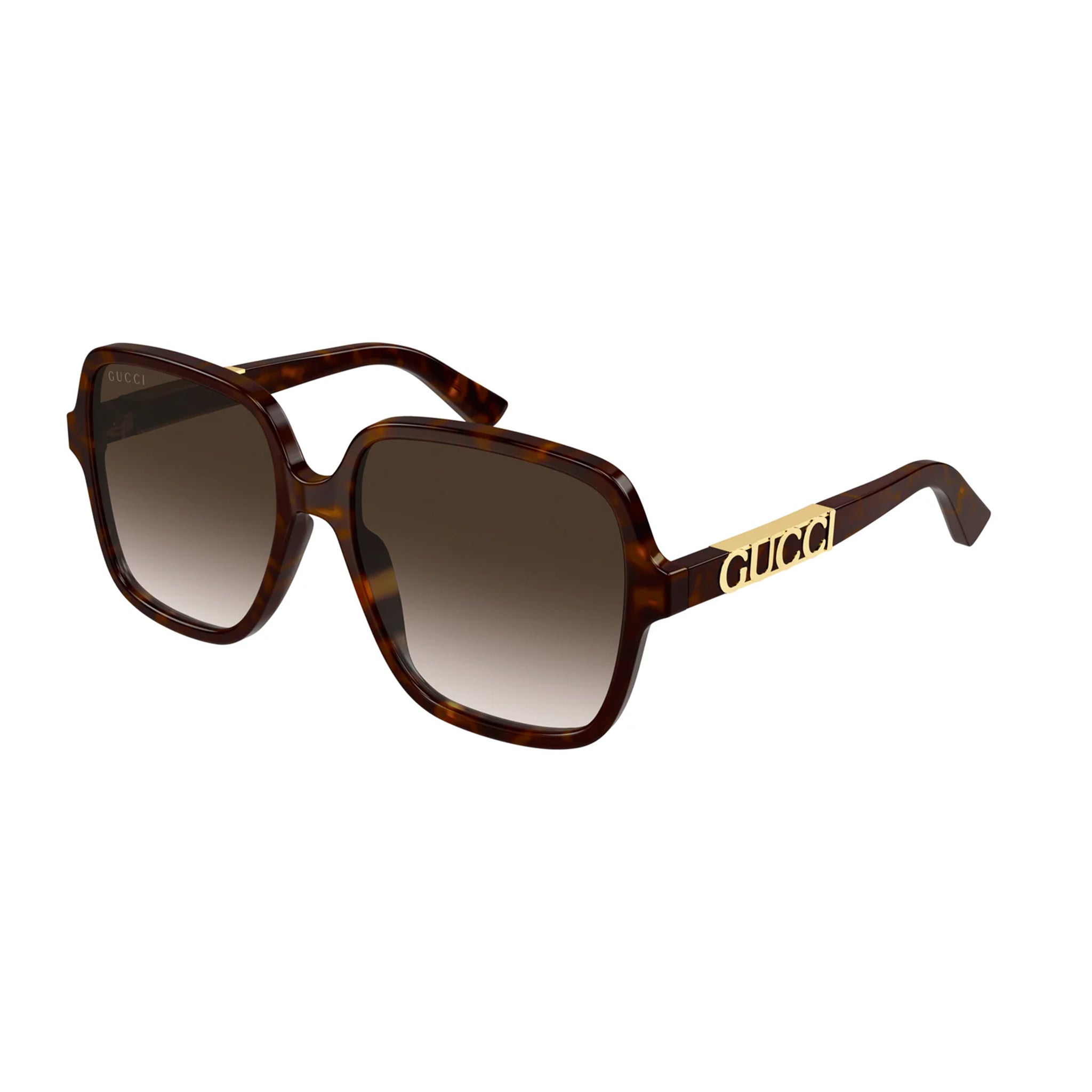 Gucci Gg1189sa Havana Female Square Sunglasses | Eyewear Index