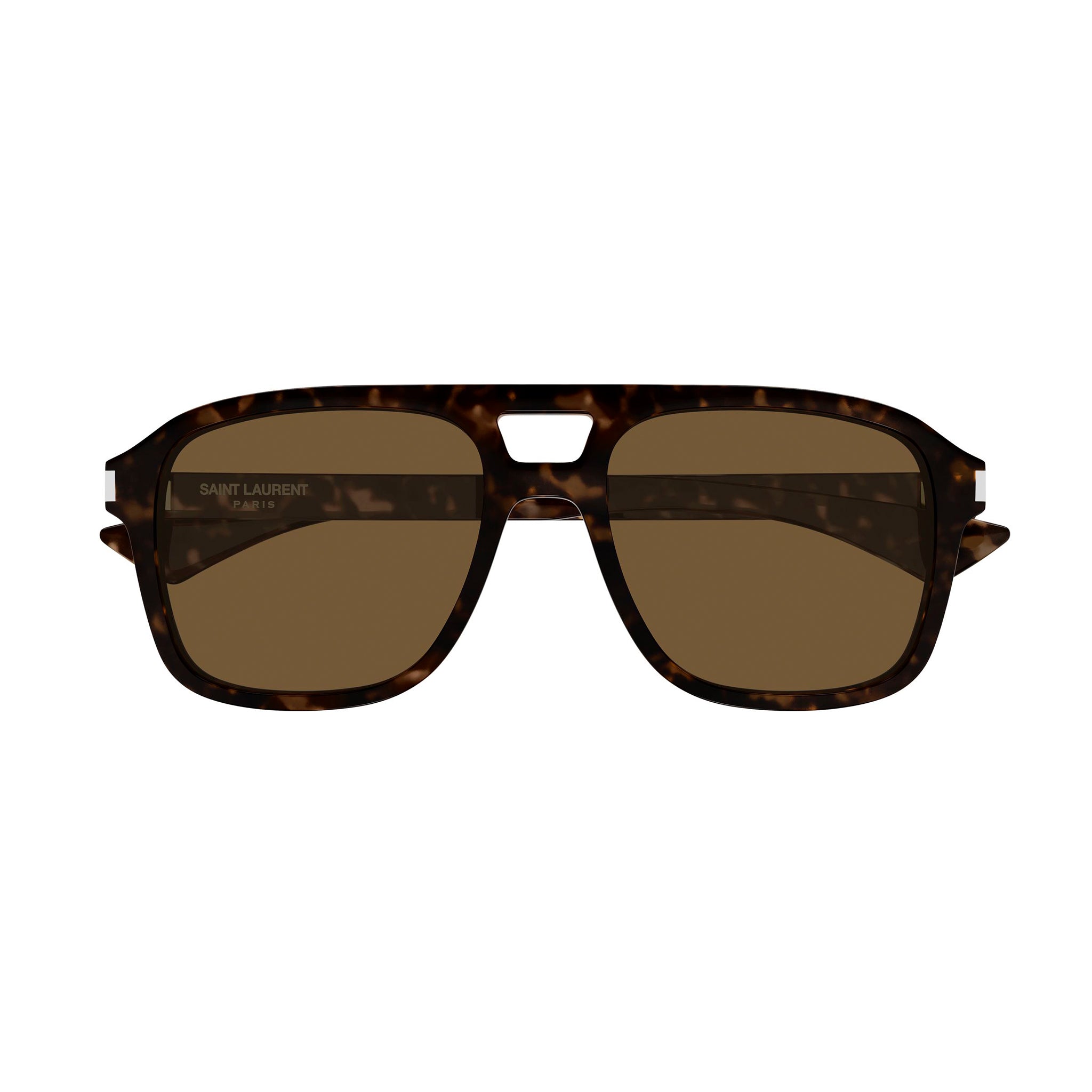 Saint Laurent Sl881 Havana Uni-Sex Aviator Sunglasses | Eyewear Index