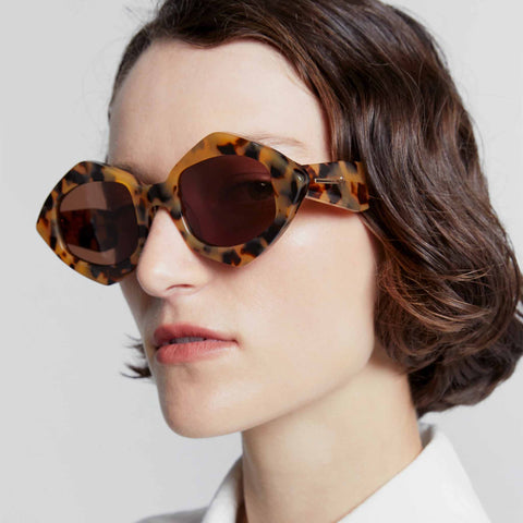 Karen Walker Uni-sex Diamond Dice B Tort Unspecified Sunglasses