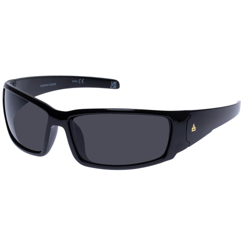 Aire Uni-sex Scorpian Black Wrap Sport Sunglasses