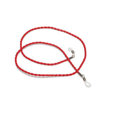 LEATHER NECK CHAIN | RED