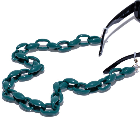 Aire Uni-sex Oval Chunky Chain Green Unspecified Accessories