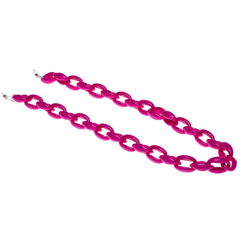 Aire Female Oval Chunky Chain Pink Unspecified Accessories