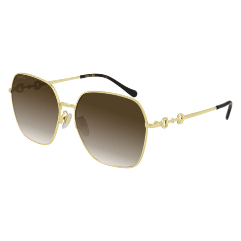 Gucci Female Gg0882sa Gold Rectangle Sunglasses