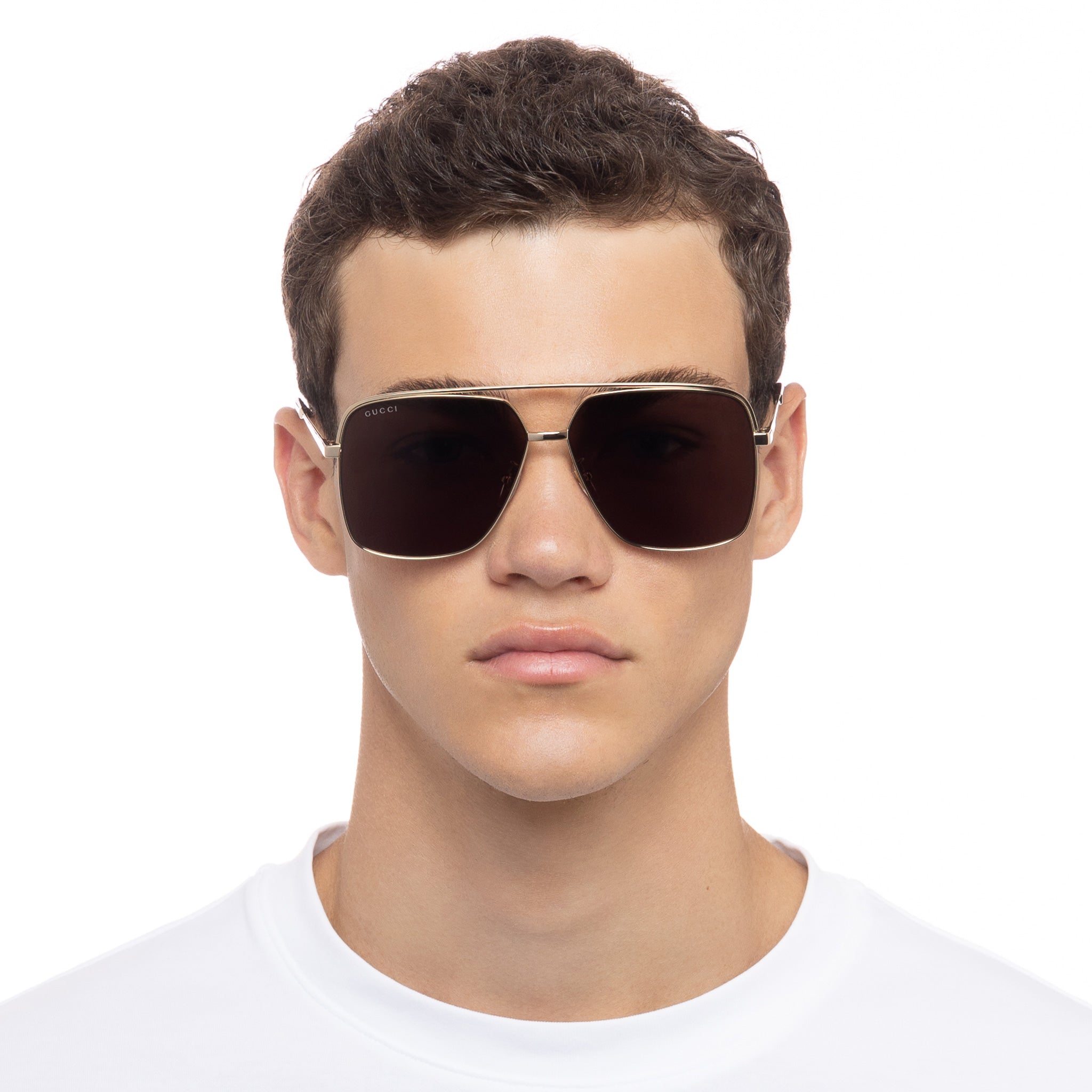 Gucci GG1315S Mirrored Round Acetate Sunglasses | Neiman Marcus