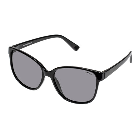 Glarefoil Female Jenneke Black Modern Rectangle Sunglasses