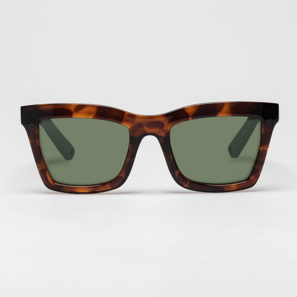 Indescratchables Uni-sex Grip Tan Modern Rectangle Sunglasses