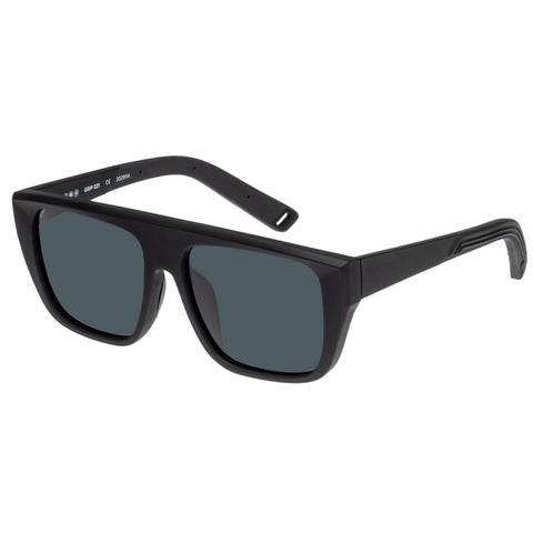 Indescratchables Uni-sex Grip Black Square Sunglasses