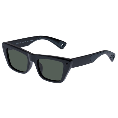 Indescratchables Uni-sex Loop Black Cat-eye Sunglasses