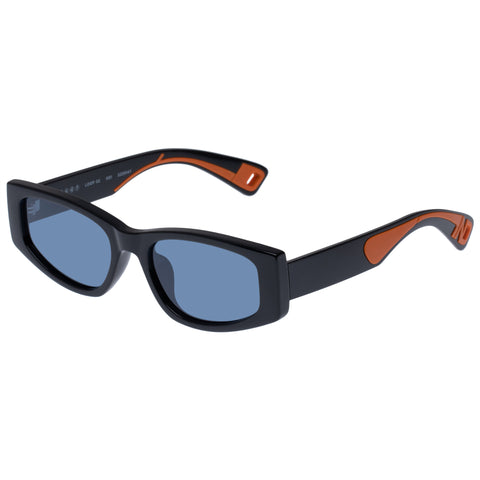 Indescratchables Uni-sex Loop Black Rectangle Sunglasses