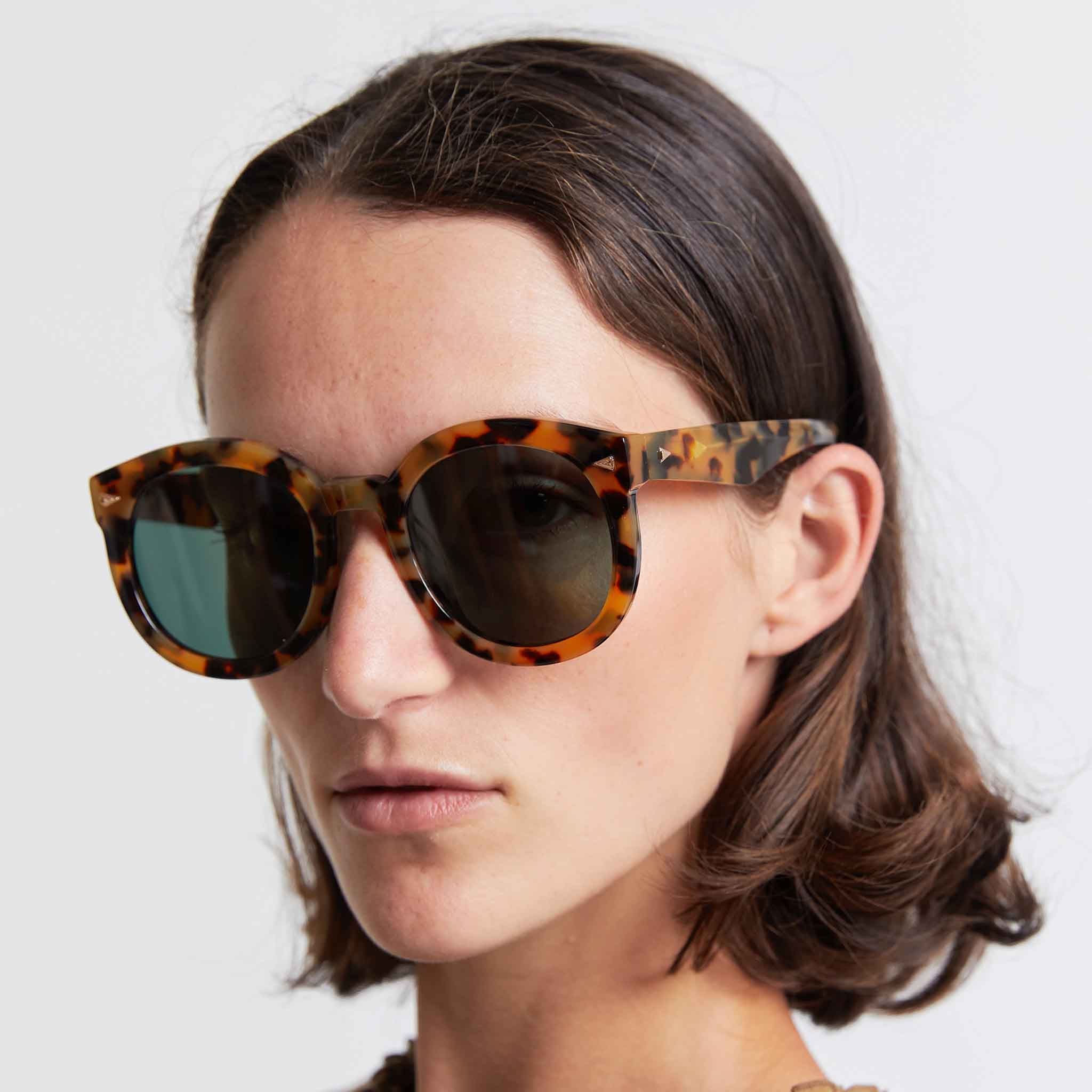 Karen Walker Number One Tortoise sunglasses on Designer Wardrobe
