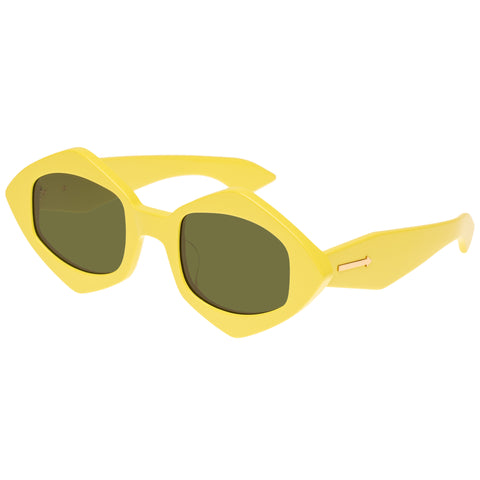 Karen Walker Uni-sex Diamond Dice Yellow Unspecified Sunglasses
