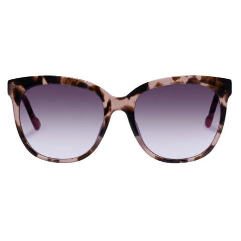 Le Specs Female Oh Snap Tort Square Sunglasses