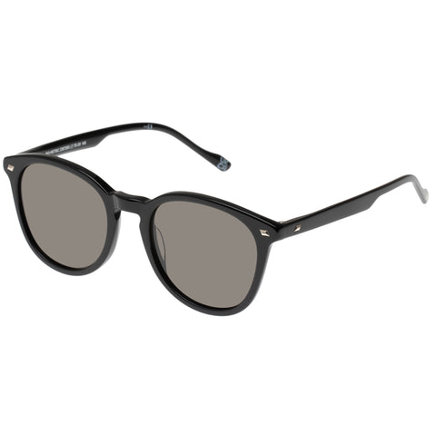 Le Specs Uni-sex Bio-metric Black Round Sunglasses