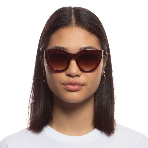 Le Specs Female Airy Canary Ii Burgundy Cat-eye Sunglasses