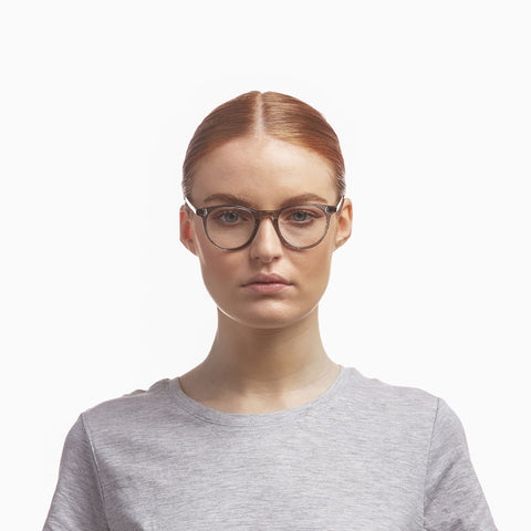 Le Specs Uni-sex Midpoint Pattern Round Optical Frames