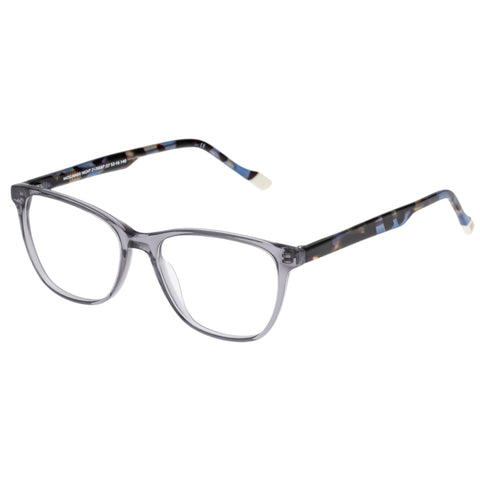 Le Specs Female Midsummer Night Grey Modern Rectangle Optical Frames