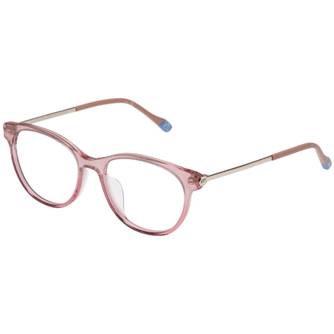 Le Specs Female Gazillionaire Pink Round Optical Frames